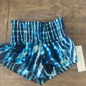 Beach Bunny Blue Life Shorts in Salty Stripes Small $95
